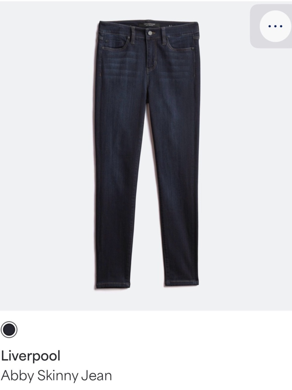 Liverpool Skinny Jeans - Dark Indigo size 12 / 31
